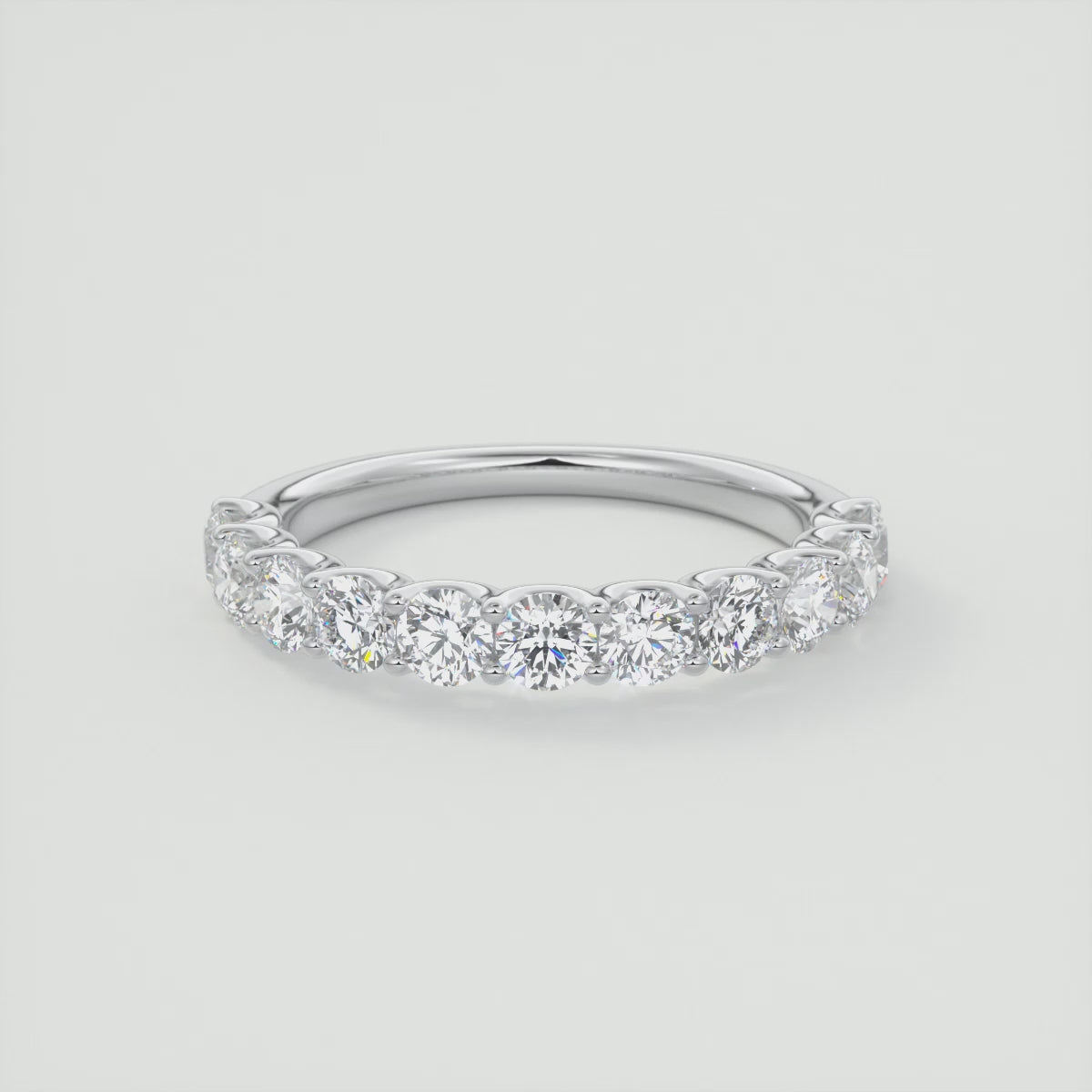 Celestia Half Eternity Band – Lab-Grown or Natural Diamonds