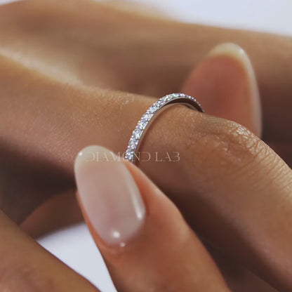 Lunara Eternity Band – 1.5mm Lab-Grown or Natural Diamonds