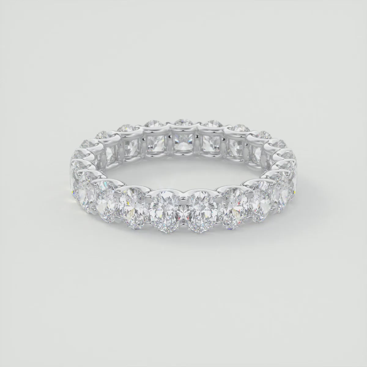 Aurelia Oval Eternity Band 4mm – Lab-Grown or Natural Diamonds