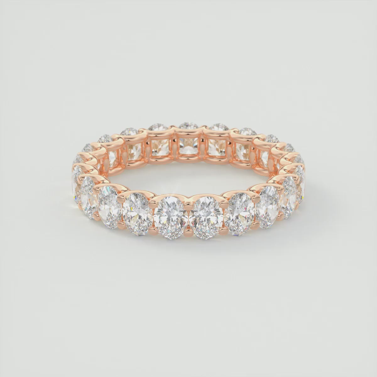 Load video: Aurelia Oval Eternity Band – Lab-Grown or Natural Diamonds