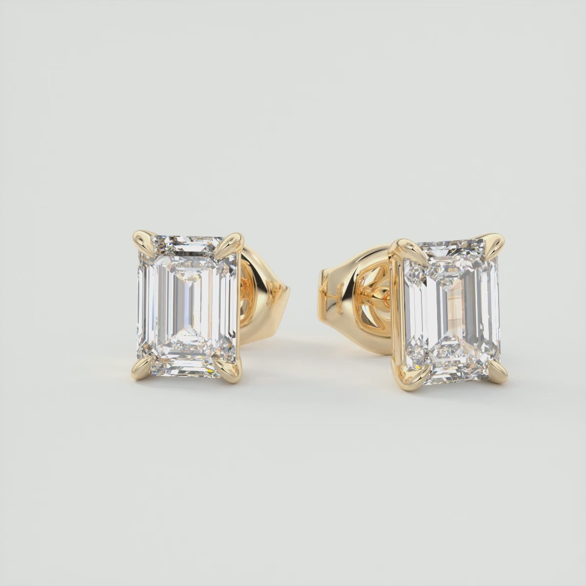 Load video: Timeless Emerald Glow Cathedral Stud Earrings