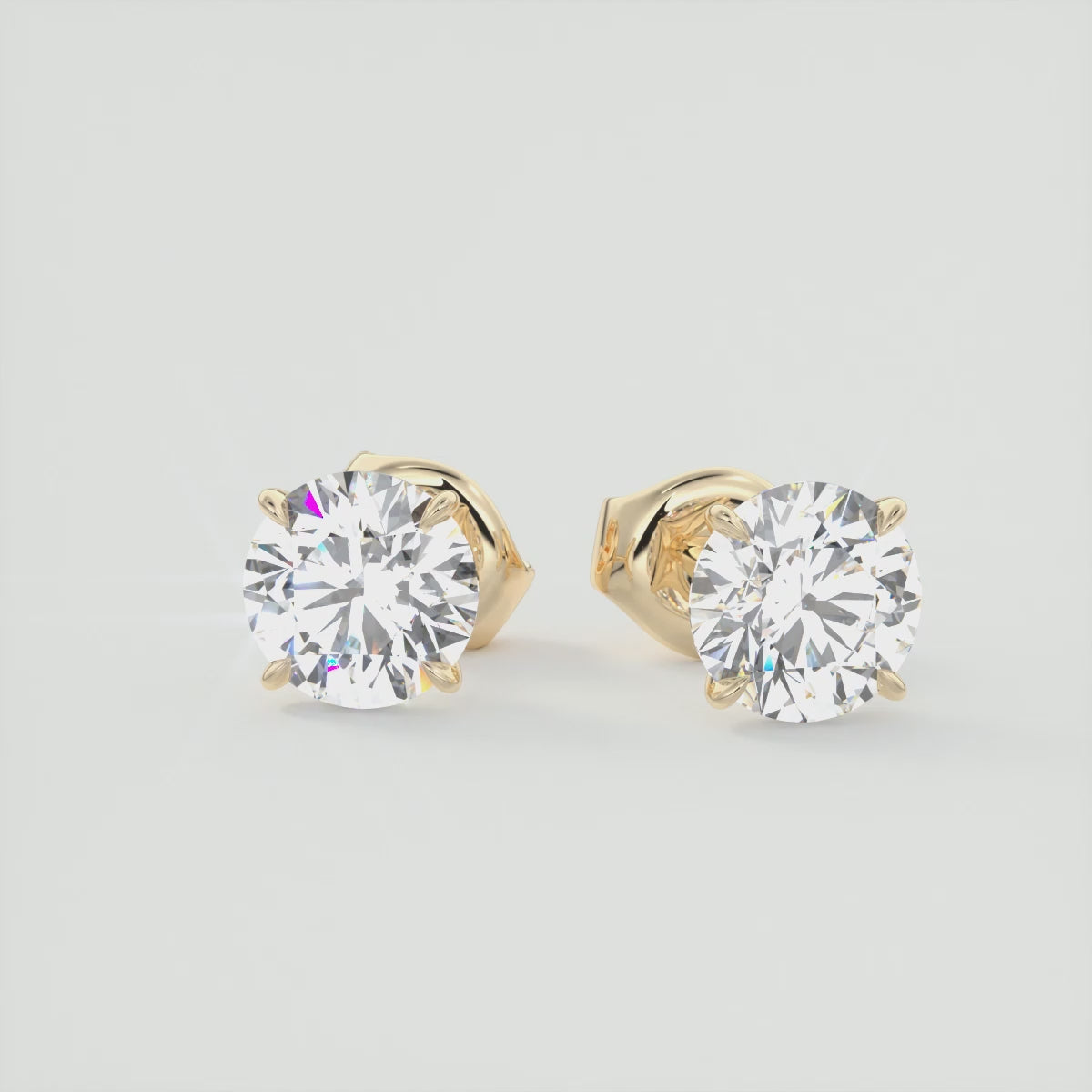 Load video: Classic Brilliance Pointed Prong Stud Earrings