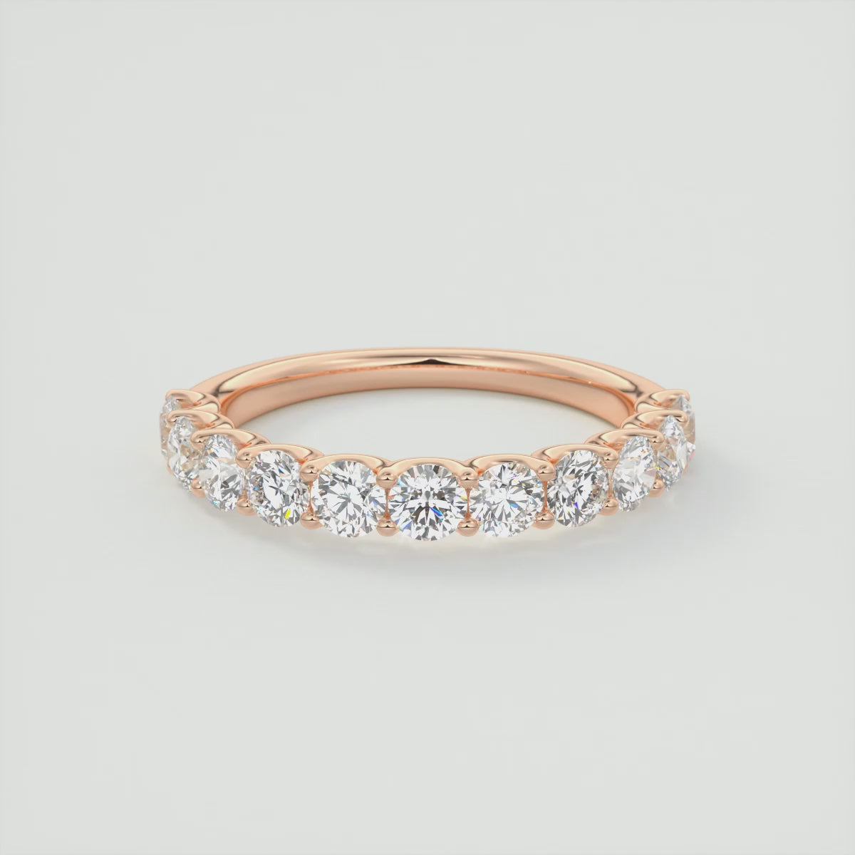 Celestia Half Eternity Band – Lab-Grown or Natural Diamonds