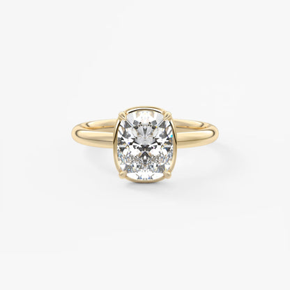 Custom made taylor cushion engagement ring – lab diamond or moissanite | australia