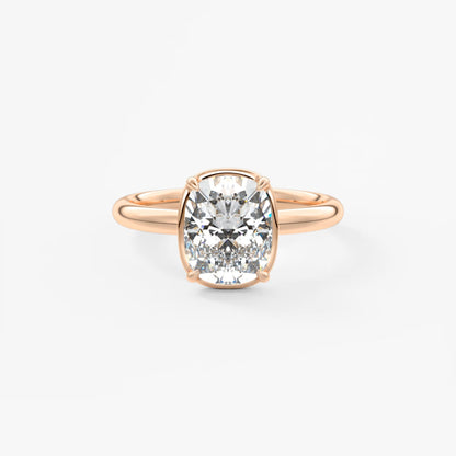 Custom made taylor cushion engagement ring – lab diamond or moissanite | australia